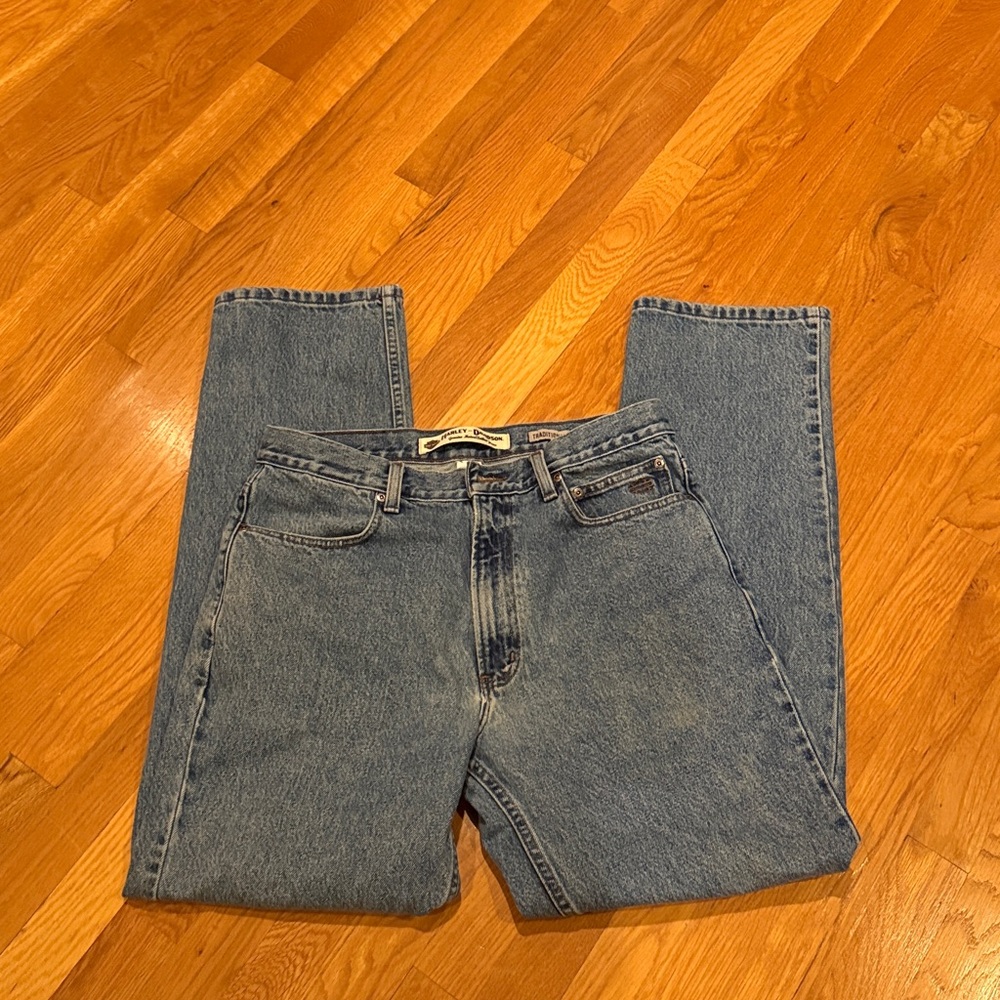 Harley-Davidson Traditional Fit Blue Jeans - 34/32 - Picture 5 of 7